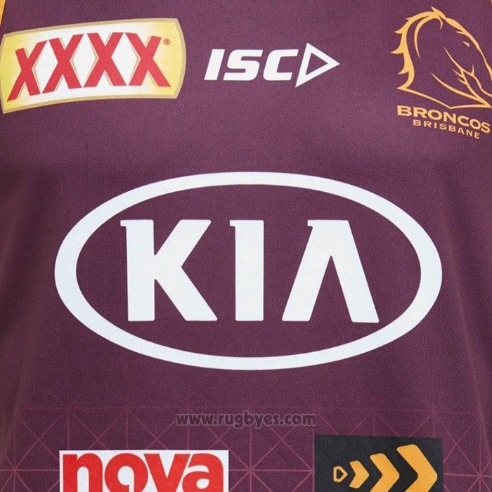 Camiseta Brisbane Broncos Rugby 2020 Entrenamiento